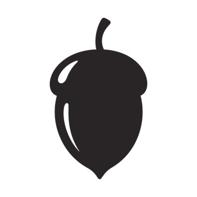 Acorn Flaticon Front SVG cut file