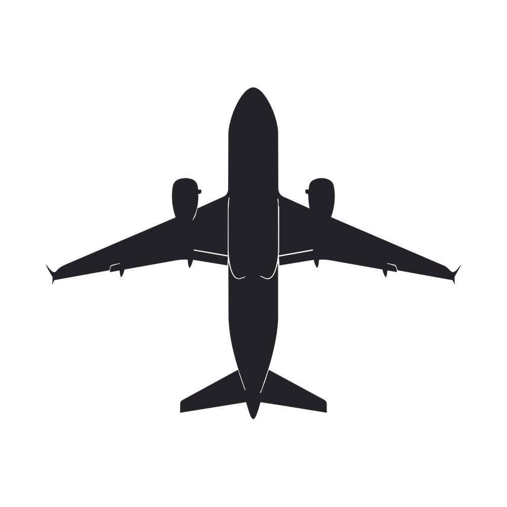 Airplane Sticker Front – original artwork without the sticker border