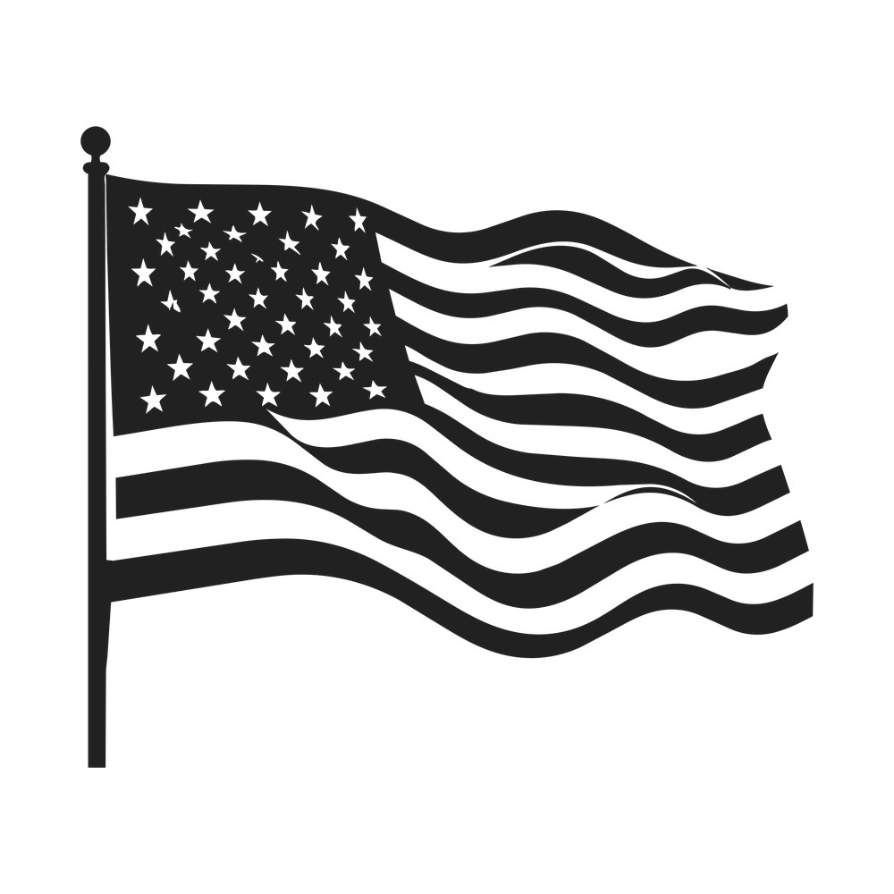 American Flag SVG cut file – SVG, PNG, DXF