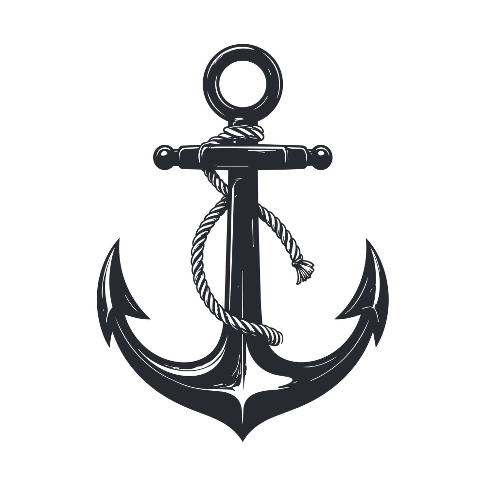 Anchor Nautical SVG cut file – SVG, PNG, DXF