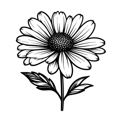 Aster Line SVG cut file