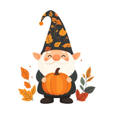 Autumn Gnome SVG cut file