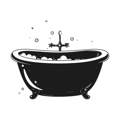 Baby Bath Doodle Front SVG cut file