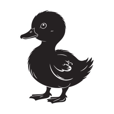 Baby Duck Badge SVG cut file