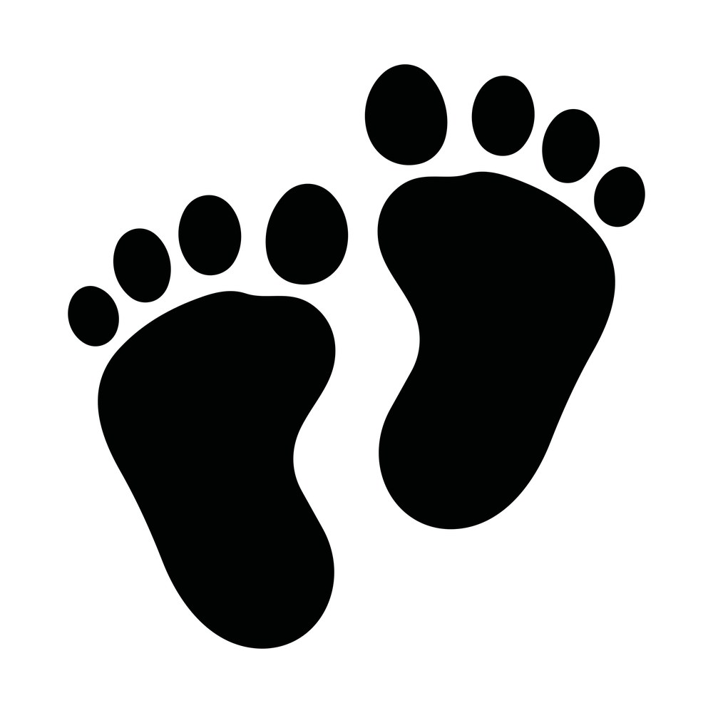 Baby Feet SVG cut file – SVG, PNG, DXF