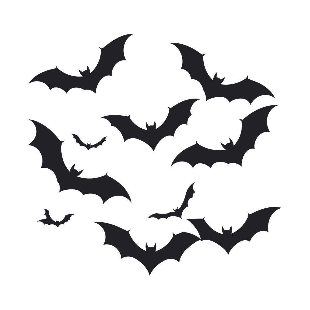 Bat Swarm SVG cut file – SVG, PNG, DXF