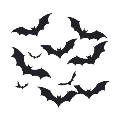 Bat Swarm SVG cut file