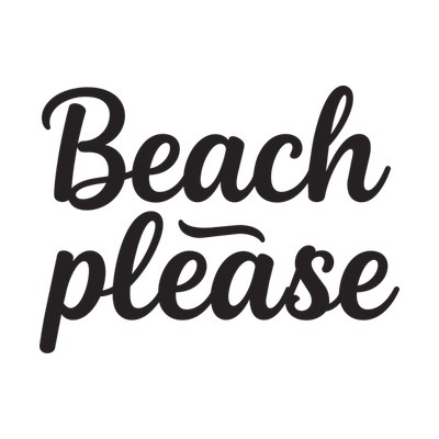 Beach Please SVG cut file