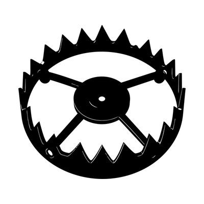 Bear Trap Icon SVG cut file