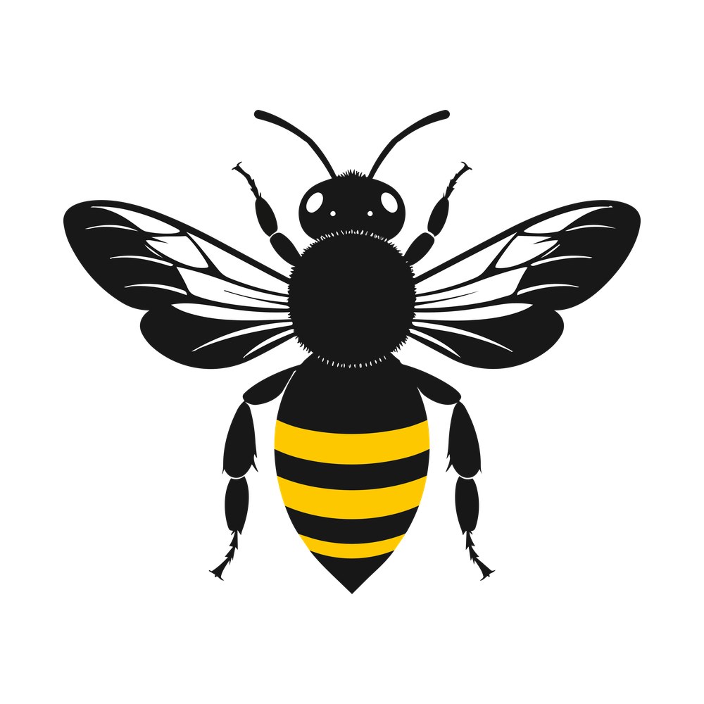 Bee Simple – original artwork without the sticker border
