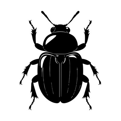 Beetle Silhouette SVG cut file