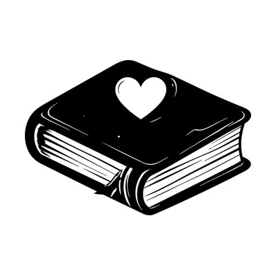 Bible Heart Side SVG cut file