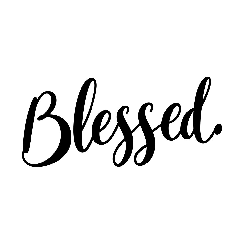 Blessed SVG cut file – SVG, PNG, DXF