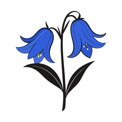 Bluebell Line SVG cut file