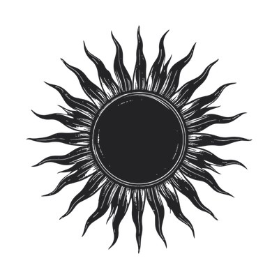 Boho Sun Frame SVG cut file