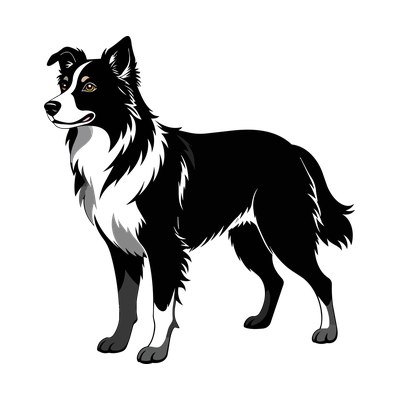 Border Collie SVG cut file
