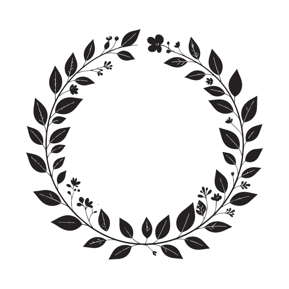Botanical Frame SVG cut file – SVG, PNG, DXF