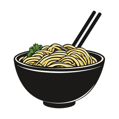 Bowl Of Noodles Heartframe SVG cut file