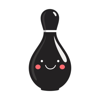 Bowling Pin Cartoon Side SVG cut file