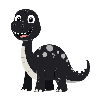 Brontosaurus Cartoon SVG cut file