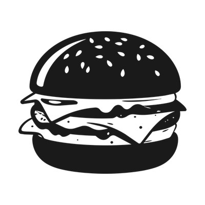 Burger Kawaii Side SVG cut file