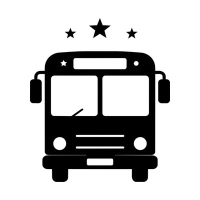 Bus Stars SVG cut file