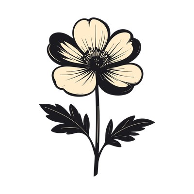 Buttercup Retro Front SVG cut file
