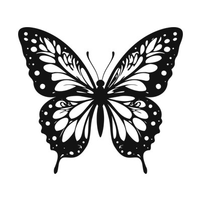 Butterfly Mandala SVG cut file
