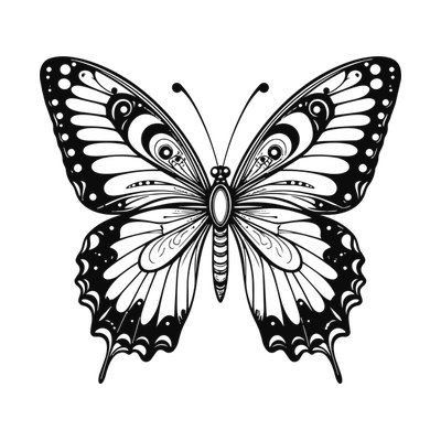 Butterfly Mandala SVG cut file