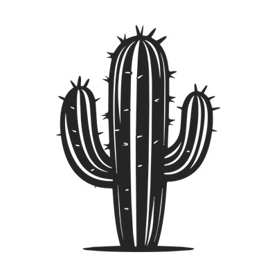 Cactus Line SVG cut file
