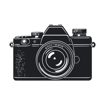 Camera Badge Side SVG cut file