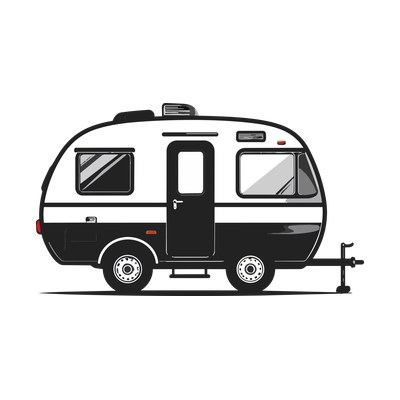 Camper Trailer SVG cut file