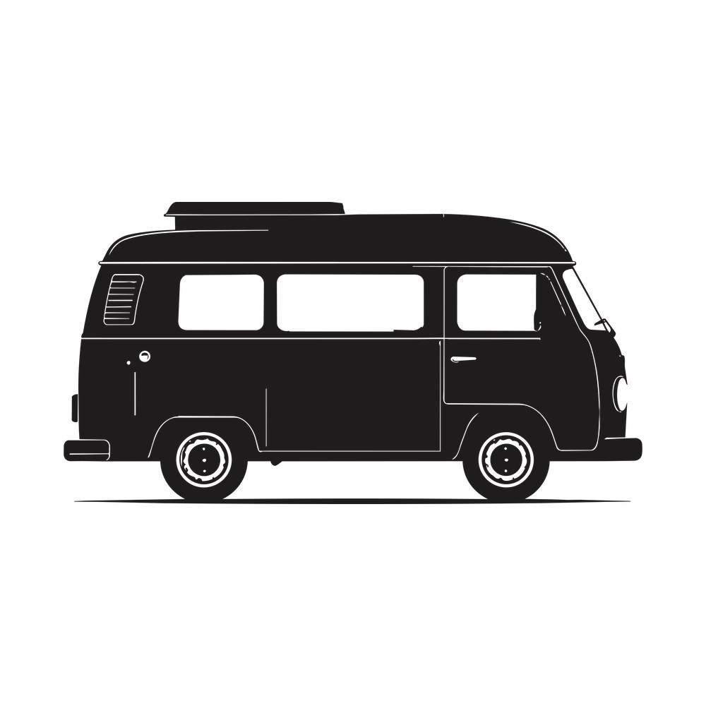 Camper Van SVG cut file – SVG, PNG, DXF
