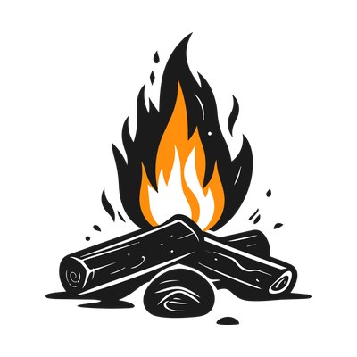 Campfire Icon SVG cut file