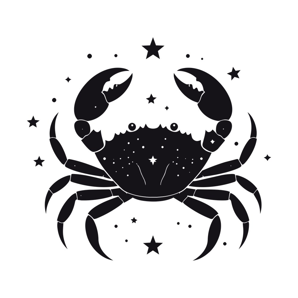 Cancer Crab Zodiac SVG cut file – SVG, PNG, DXF
