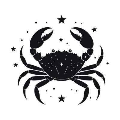 Cancer Crab Zodiac SVG cut file