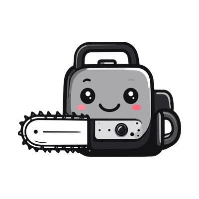 Chainsaw Cartoon SVG cut file