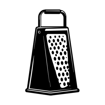 Cheese Grater Bold Side SVG cut file