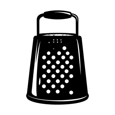Cheese Grater Chunky Front SVG cut file