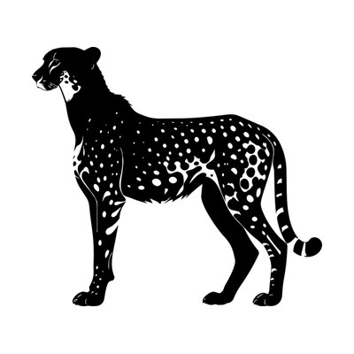 Cheetah SVG cut file