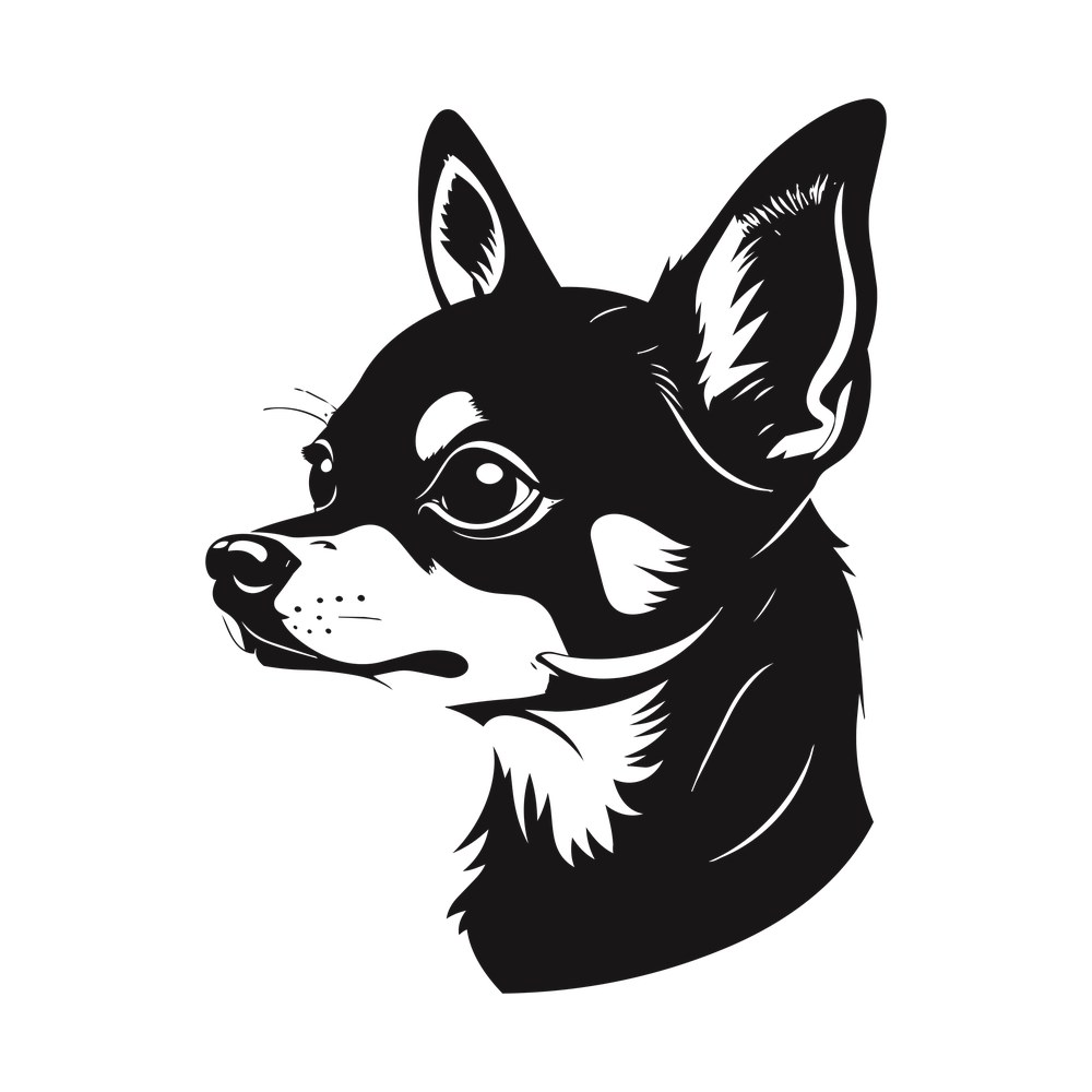 Chihuahua Silhouette SVG cut file – SVG, PNG, DXF