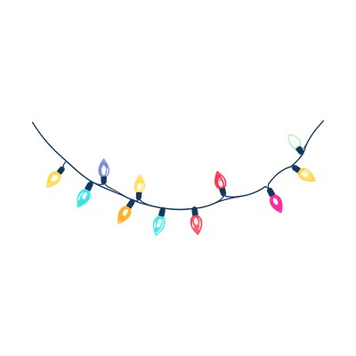 Christmas Lights SVG cut file