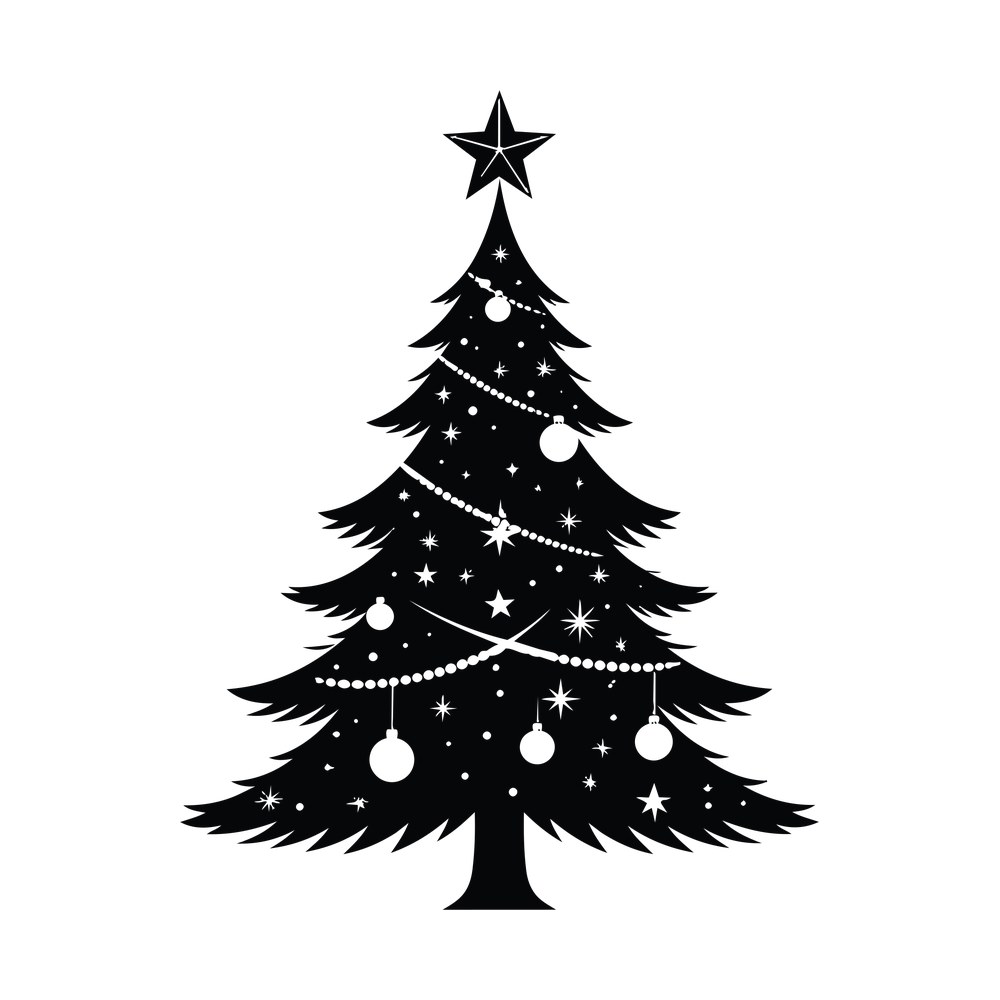 Christmas Tree SVG cut file – SVG, PNG, DXF
