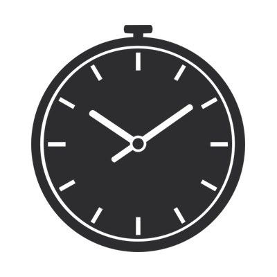 Clock Flaticon Front SVG cut file