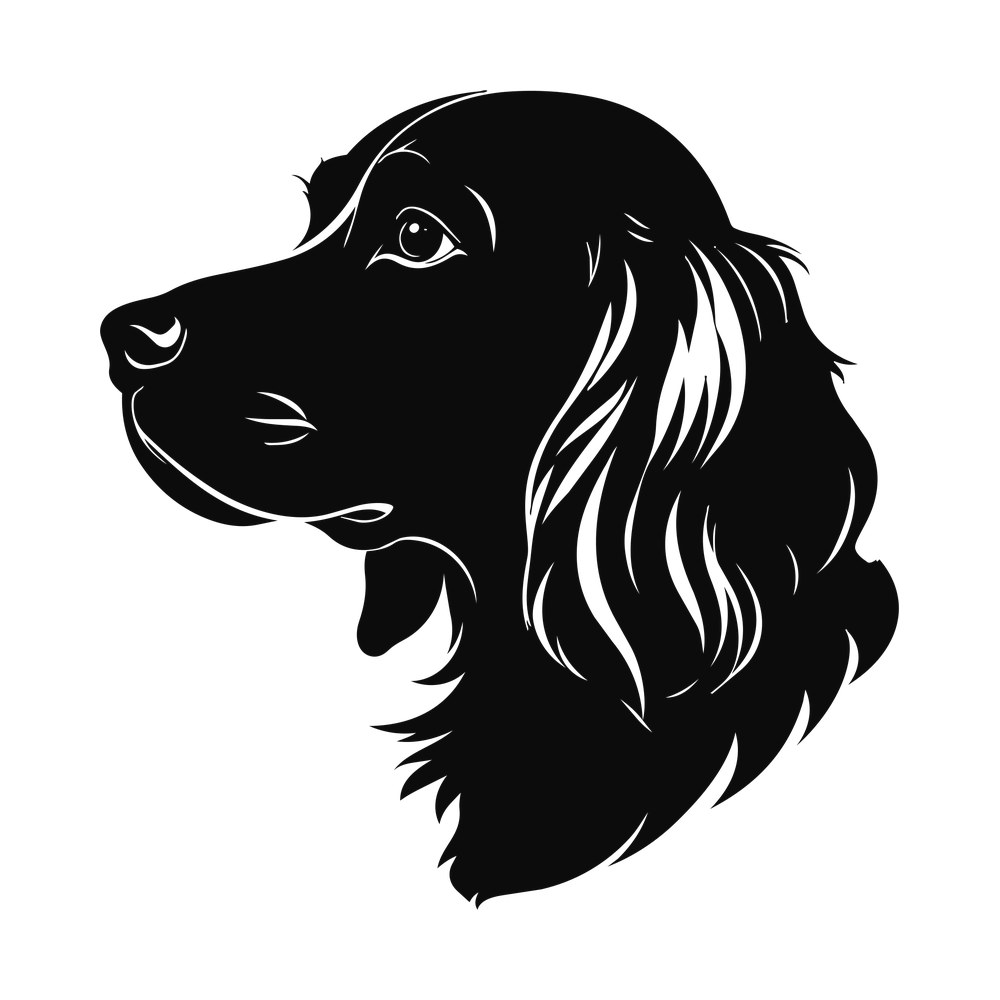 Cocker Spaniel Silhouette SVG cut file – SVG, PNG, DXF