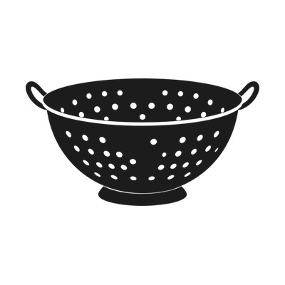 Colander SVG cut file