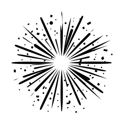 Confetti Burst SVG cut file