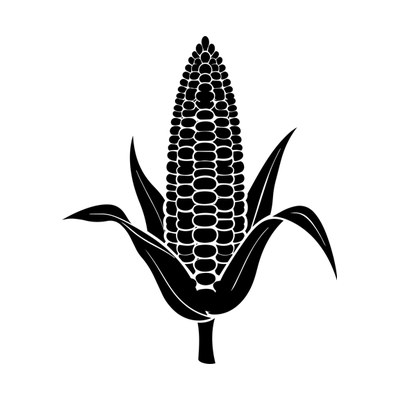 Corn Ear Geometric Front SVG cut file