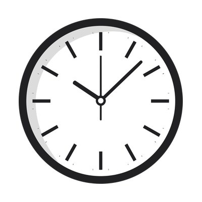 Countdown Clock Minimal Side SVG cut file