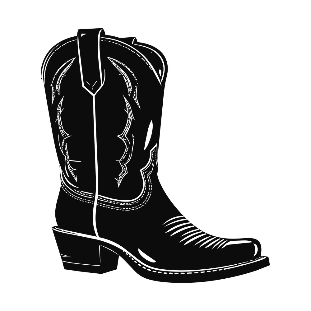 Cowboy Boot SVG cut file – SVG, PNG, DXF